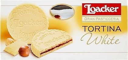 Loacker Tortina Beyaz Çikolatalı Bisküvi 125 gr