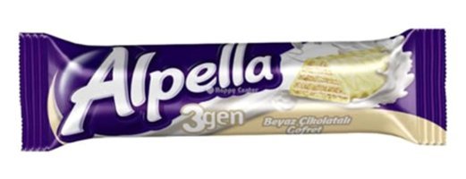 Ülker Alpella Beyaz Çikolatalı Gofret 24x28 gr