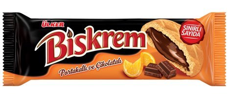 Ülker Biskrem Çikolatalı Portakallı Bisküvi 90 gr
