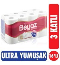 Beyaz Güvercin 3 Katlı 16'lı Rulo Tuvalet Kağıdı