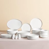 Karaca Streamline Sunset 59 Parça 12 Kişilik New Bone Yuvarlak Yemek Takımı