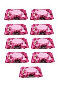 Luckido Red Rose 90 Yaprak 9'lu Paket Islak Mendil