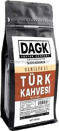 Dagk Coffee Company Vanilyalı Çifte Kavrulmuş Türk Kahvesi 200 gr