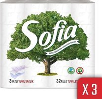 Sofia 3 Katlı 96'lı Rulo Tuvalet Kağıdı