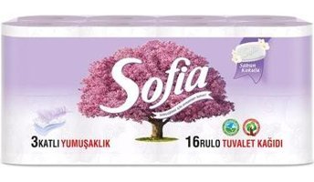 Sofia 3 Katlı Kokulu Renkli 16'lı Rulo Tuvalet Kağıdı