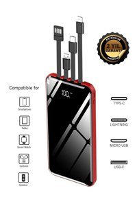 Intouch 10000 mAh Kablolu Kablolu Powerbank