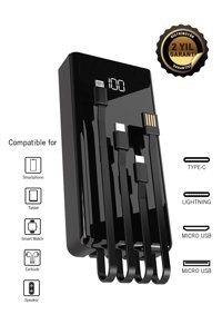 Intouch Işıklı 30000 mAh Kablolu Powerbank