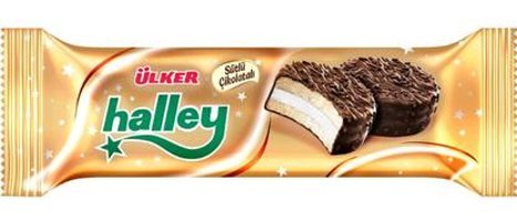 Ülker Halley Çikolatalı Bisküvi 4x3x66 gr