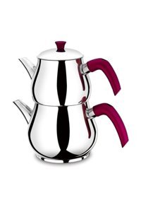 Home4U Viola Mini Çelik Çaydanlık Inox