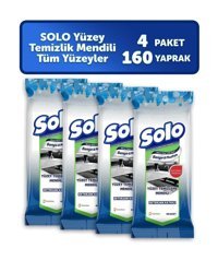 Solo Mutfak&Banyo 160 Yaprak 4'lü Paket Yüzey Temizleme Mendili