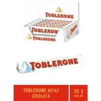 Toblerone Beyaz Çikolata 100 gr 20 Adet
