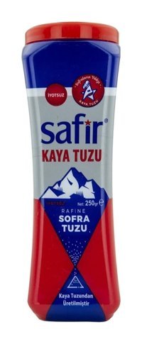Safir İyotsuz Toz Kaya Tuzu Kutu 250 gr