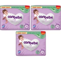 Canbebe 7 Numara Cırtlı Bebek Bezi 3x28 Adet