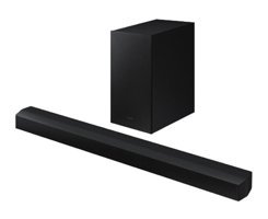 Samsung HW-B450 300 W Harici Subwooferlı Kablosuz-Kablolu Bluetoothlu Dolby Atmos 2.1 Soundbar Siyah