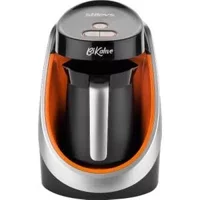 Stilevs BiKahve 1 Hazneli 4 Fincan Közde Kahve Tadında 600 W Turuncu Türk Kahvesi Makinesi