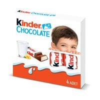 Kinder Schokolade Sütlü Çikolata 50 gr 4 Adet