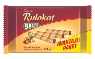 Ülker Rulokat Çikolatalı Gofret 204 gr