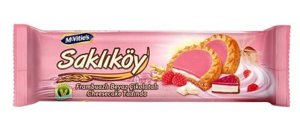 Ülker Saklıköy Frambuazlı Bisküvi 18x100 gr