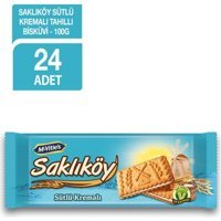 Ülker Saklıköy Sütlü Kremalı Yulaflı Bisküvi 24x100 gr