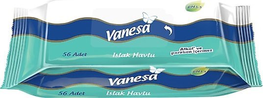 Vanesa 56 Yaprak 10'lu Paket Islak Mendil