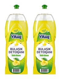 Viking Elma - Limon Kokulu El Bulaşık Deterjanı 2x750 ml