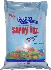 Saray Tuz İyotlu Toz Kaya Tuzu Paket 1.5 kg