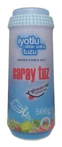 Saray Tuz İyotlu Toz Tuz Kutu 500 gr