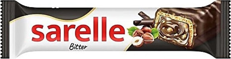 Sarelle Bitter Çikolatalı Gofret 20x33 gr
