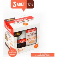 Shazel Sütlü Sade Türk Kahvesi 3x30x7 gr