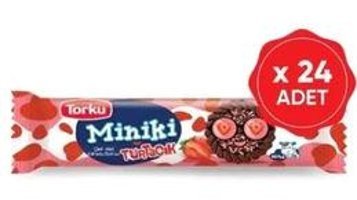 Torku Miniki Çilekli Bisküvi 24x94 gr