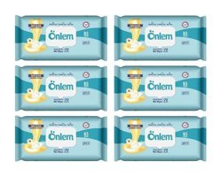 Önlem Papatya Özü 72 Yaprak 6'lı Paket Islak Mendil