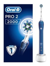 Oral-B Pro 2 2000 Cross Action Şarjlı Diş Fırçası Mavi
