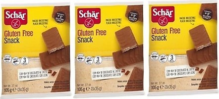 Schar Snack Glutensiz Çikolatalı Gofret 3x105 gr