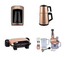 Tefal 4'lü Elektronik Çeyiz Seti Bronz Gold
