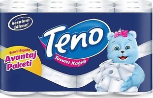 Teno 2 Katlı 12'li Rulo Tuvalet Kağıdı