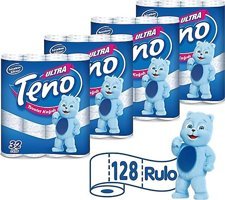 Teno 2 Katlı Kokulu Renkli 128'li Rulo Tuvalet Kağıdı