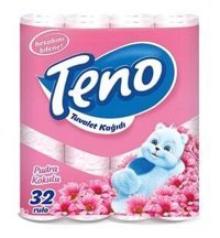 Teno 2 Katlı Kokulu Renkli 3x32'li Rulo Tuvalet Kağıdı