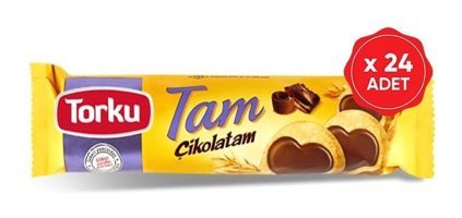 Torku Tam Çikolatam Çikolatalı Bisküvi 24x83 gr
