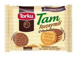 Torku Tam Ruşeymli Çikolatalı Bisküvi 3x84 gr