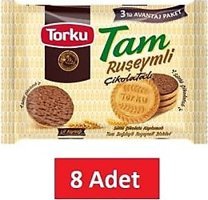 Torku Tam Ruşeymli Çikolatalı Bisküvi 8x252 gr
