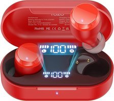 Tozo T12 Kulak İçi Kablosuz Bluetooth Kulaklık Kırmızı
