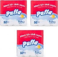 Pufla 2 Katlı 96'lı Rulo Tuvalet Kağıdı