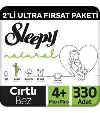 Sleepy Natural 4 Numara Cırtlı Bebek Bezi 330 Adet