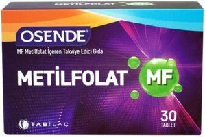 Osende Metilfolat Yetişkin 30 Adet