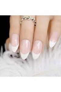 Tips Art Parlak 24'lü Oval Beyaz Takma Tırnak