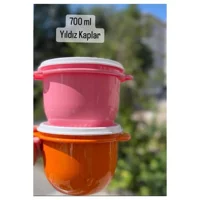 Tupperware 2 Parça Yuvarlak Plastik Saklama Kabı 700 ml