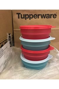 Tupperware 4 Parça Yuvarlak Polipropilen Saklama Kabı 500 ml