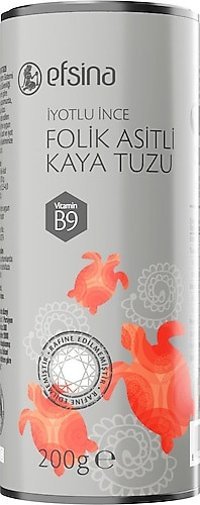 Efsina İyotlu Kristal Kaya Tuzu Kavanoz 200 gr