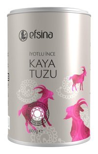 Efsina İyotlu Toz Kaya Tuzu Kavanoz 600 gr