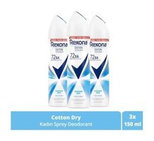 Rexona Cotton Dry Sprey Kadın Deodorant 3x150 ml